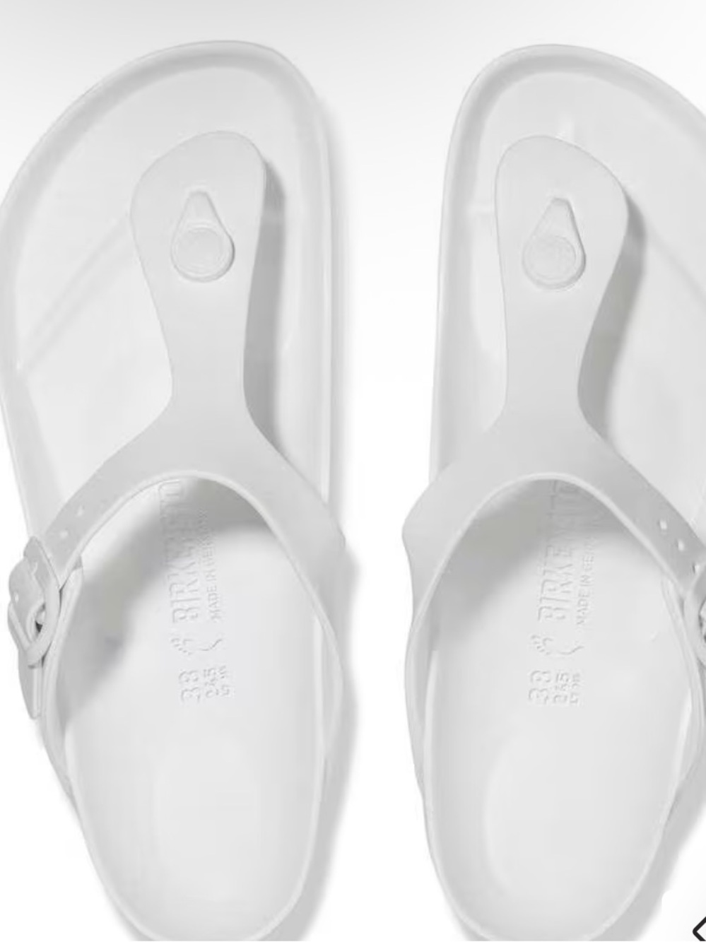 White rubber Birkenstocks 40 - Picture 3 of 6